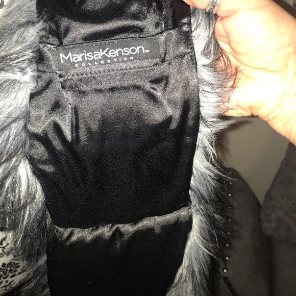 NWOT Marisa Kenson Aspen Hand Warmer gray coyote - Picture 7 of 8